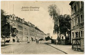Leipzigerstraße/Ecke Schulstraße, Ansichtskarte um 1910