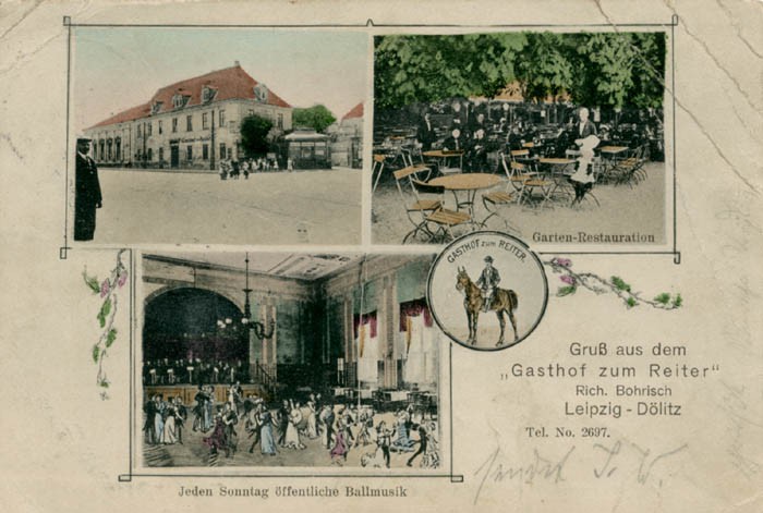 Gasthof zum Reiter, Ansichtskarte um 1905
