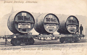 Fasswaggons der Sternburg Brauerei