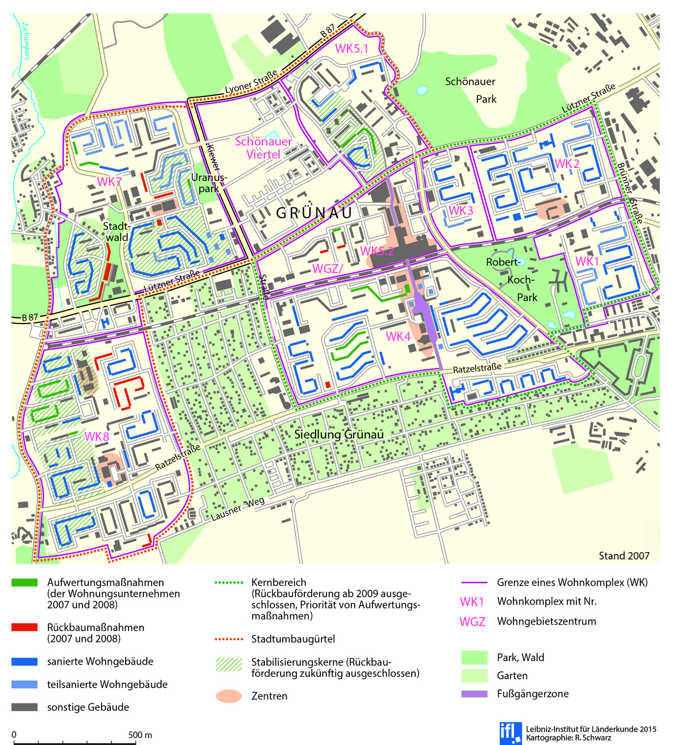 Leipzig-Grünau im städtebaulichen Wandel - http://landschaften-in