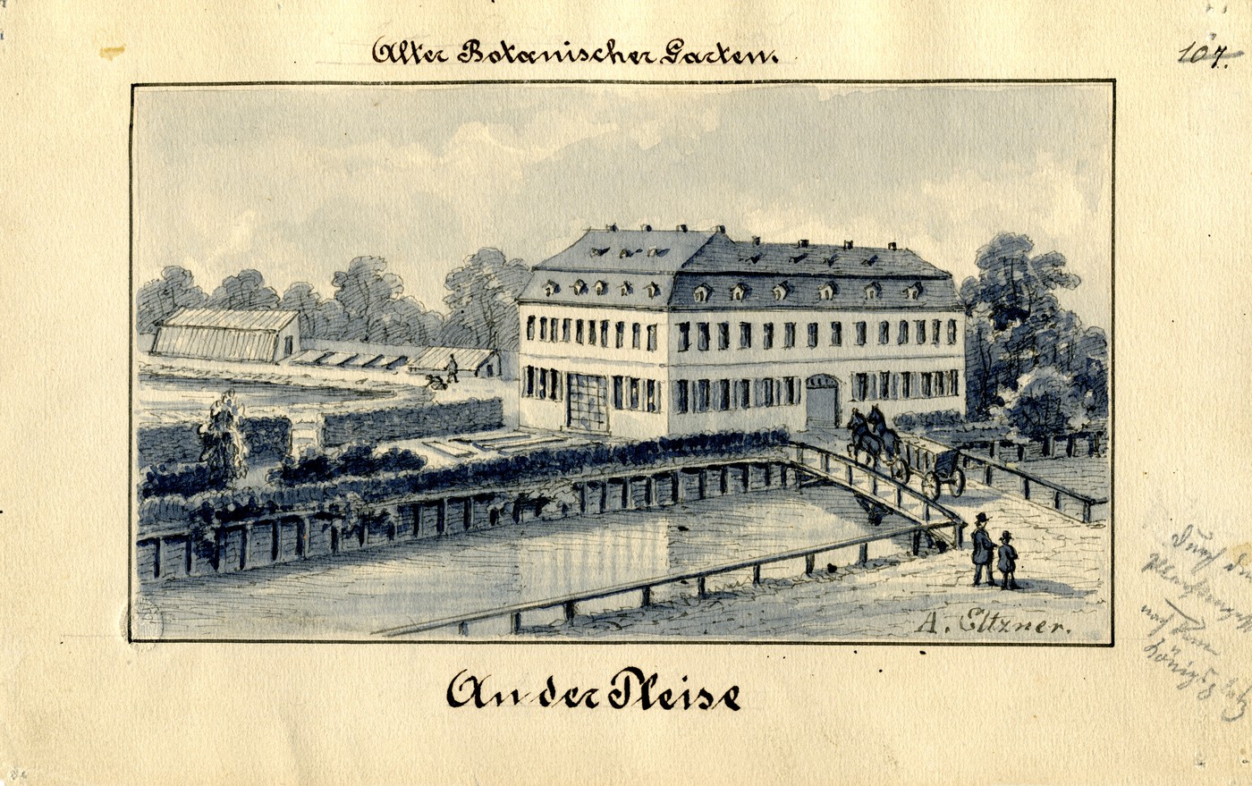 Pavillon und Laubengang Barocke Gartenanlagen in Leipzig http