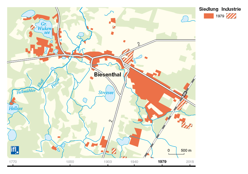 Stadtentwicklung von Biesenthal - http://landschaften-in-deutschland.de/