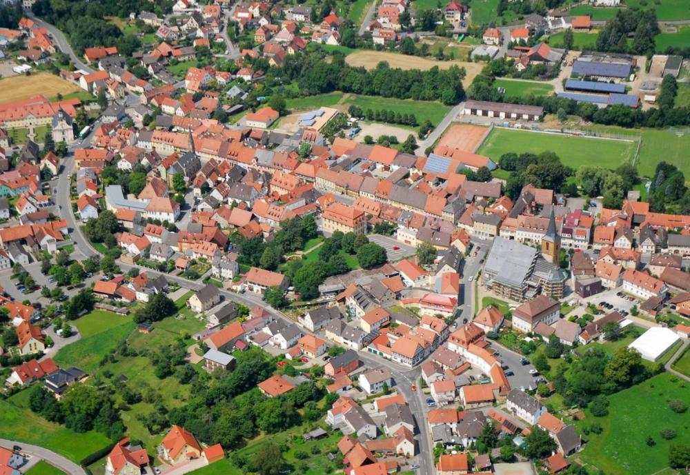 Abb. 2: Blick auf die Altstadt von Scheßlitz von Süden