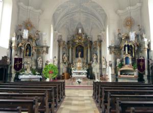 Abb. 28: Kircheninneres der Oberailsfelder Pfarrkirche