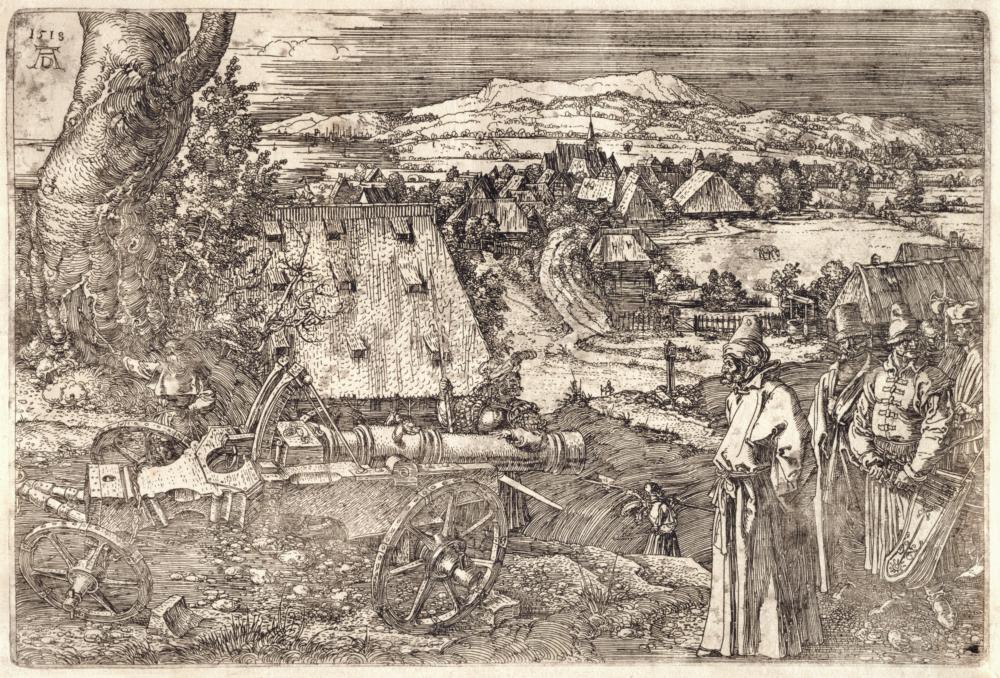 Abb. 2: Albrecht Dürer „Landschaft mit Kanone“ 1518