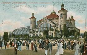 Palmengarten: Gesellschafts- und Palmenhaus, Ansichtskarte um 1907