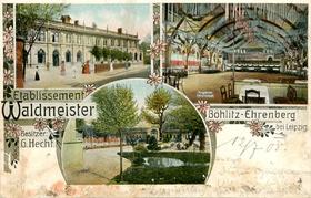 Etablissement Waldmeister, Ansichtskarte um 1908
