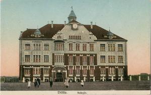 Dritte Schule von Dölitz, Ansichtskarte um 1910