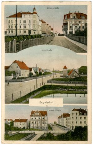 Hauptstraße Engelsdorf, Ansichtskarte um 1911
