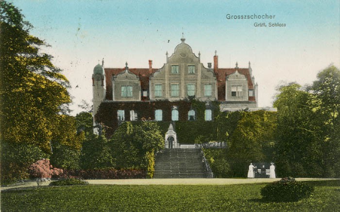Gräfliches Schloss, Ansichtskarte um 1910
