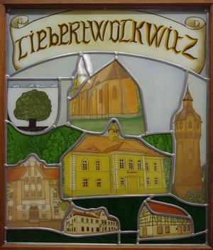 Liebertwolkwitzer Bauwerke als Bild im Rathaus Liebertwolkwitz