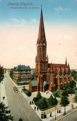 Heilandskirche, Ansichtskarte um 1916