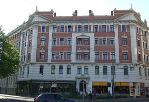Eckgebäude Kurt-Eisner/Arthur-Hoffmann-Straße