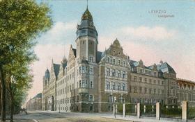 Landgericht Leipzig, Ansichtskarte um 1908