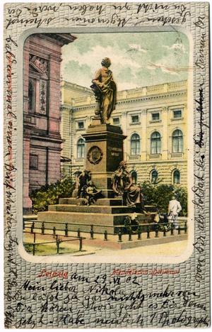 Mendelssohn-Denkmal, Ansichtskarte um 1902