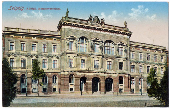 Königliches Konservatorium, Ansichtskarte um 1910