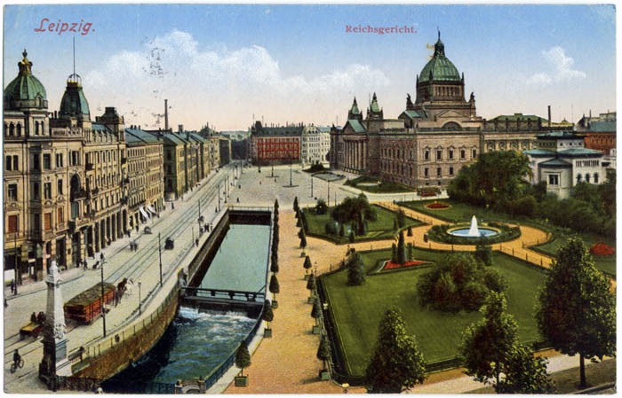 Reichsgericht Leipzig, Ansichtskarte um 1915