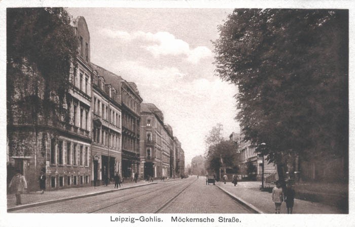Leipzig-Gohlis: Möckernsche Straße, Ansichtskarte um 1930