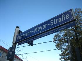 Straßenschild in der Meyer´schen Siedlung Kleinzschocher, 2008