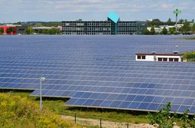 Solarpark im Industriegelände Leipzig Nordost