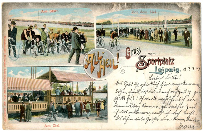 Sportplatz Leipzig, Ansichtskarte um 1903