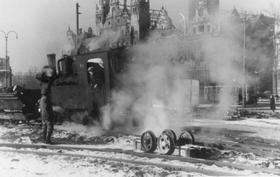 Die Leipziger Trümmerbahn im Winter 1945/46