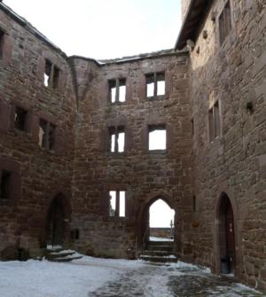 Innenansicht der Burg Hanstein