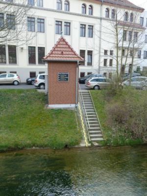 Der Pegel der Leine in Heiligenstadt