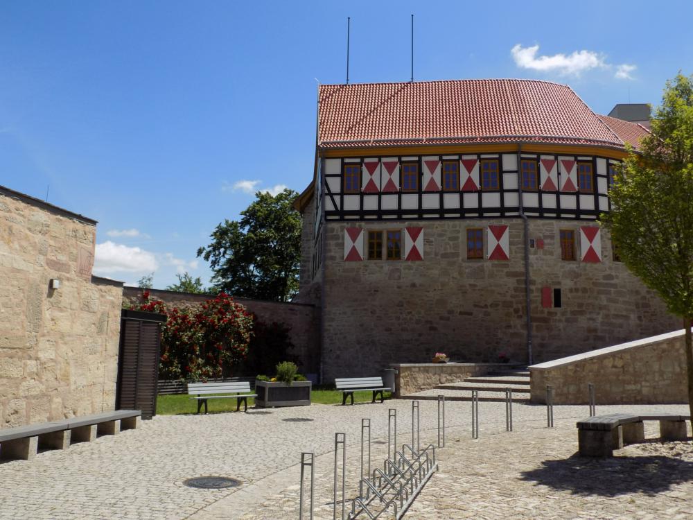 Burghof der Burg Scharfenstein