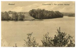 Abb. 11: Historische Ansichtskarte vom Großen Werder auf dem Liepnitzsee