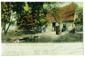 Abb. 12: Historische Ansichtskarte vom Restaurant auf dem Großen Werder von 1927