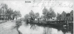 Abb. 13: Historische Ansicht vom Finowkanal in Zerpenschleuse von 1910