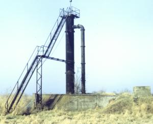 Abb. 12: Standrohr nordöstlich von Hobrechtsfelde um 1980