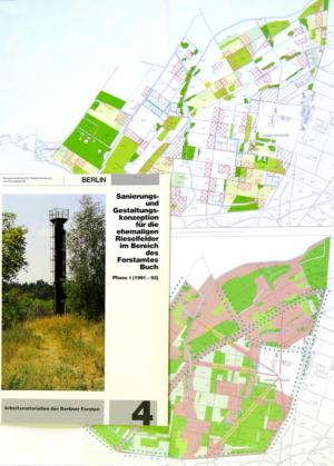 Abb. 9: Auszug aus der Sanierungs- und Gestaltungskonzeption für die ehemaligen Rieselfelder im Bereich des Forstamtes Buch, 1993