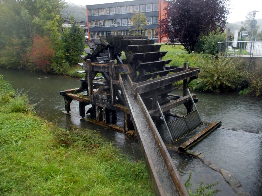 Abb. 2: Wasserrad am Altstadtrand von Ebermannstadt zur Wiesenbewässerung