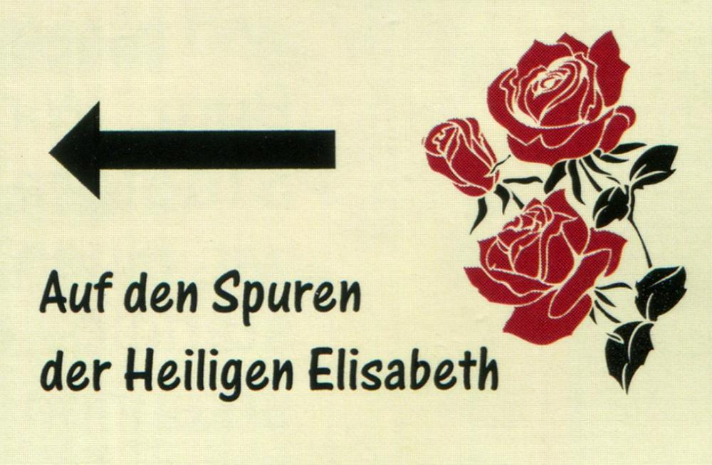 Abb. 17: Rote Rosen, das Logo für den Elisabethweg