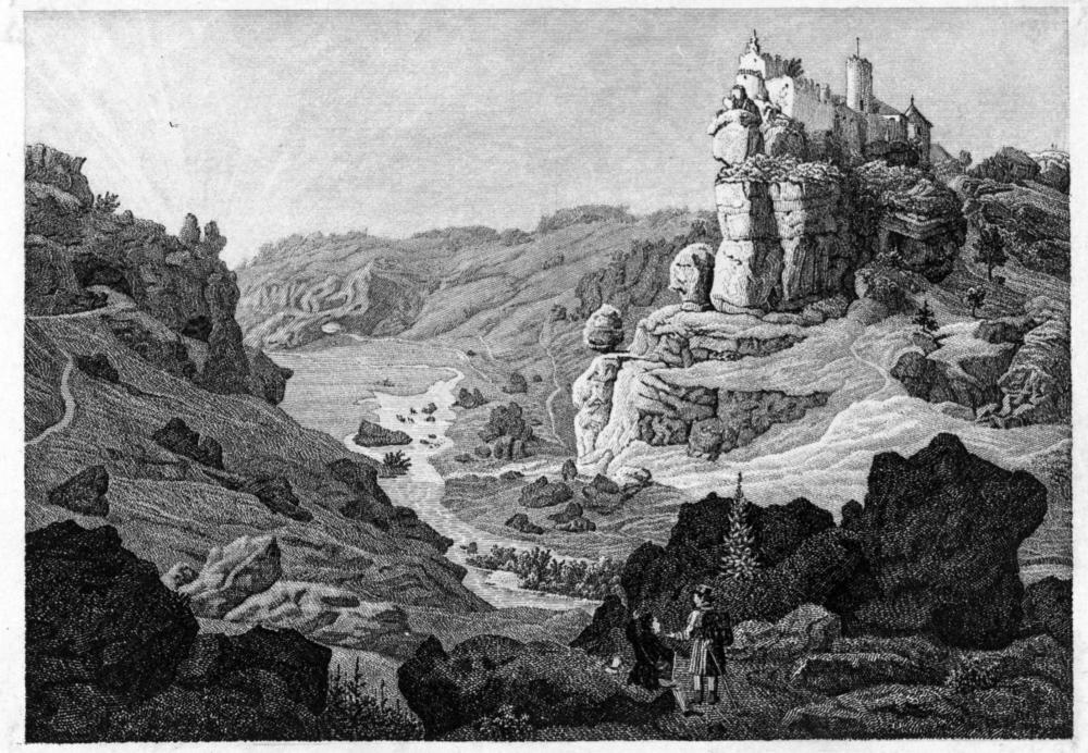 Rabenstein: Kupferstich von Conrad Wießner (1834)