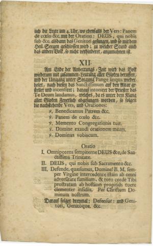 Abb. 14d: Archival von 1759 über die Art und Weise, wie die „10stündige Anbetung“ im Bistum Bamberg zu praktizieren ist, Seite 4