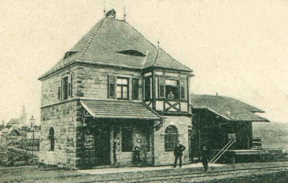 Abb. 9: Bahnhof von Mistelgau (Aufnahme 1904)