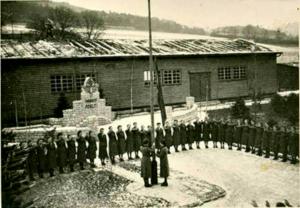 Abb. 6: RAD-Lager „Trompeter von Säckingen“ in Frauendorf (Lautergrund), das 1939–1940 auch für Arbeitsmaiden in Funktion war.
