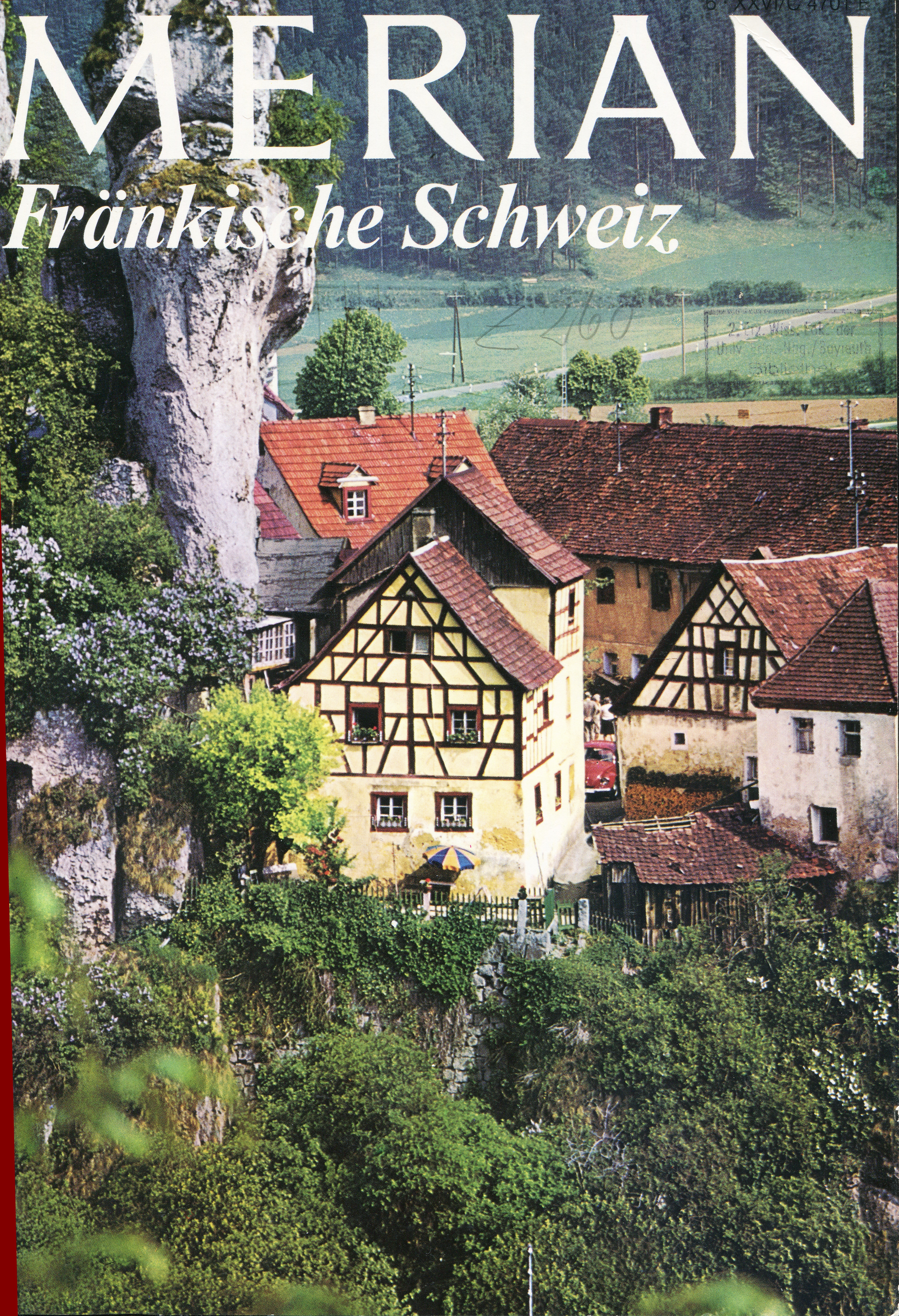Abb. 3a: Titelbild des Merian-Heftes Fränkische Schweiz aus dem Jahr 1973