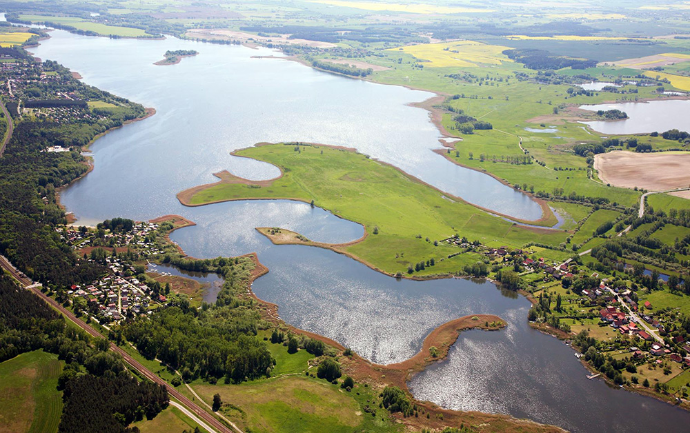 Abb. 5: Halbinsel im Oberuckersee bei Seehausen