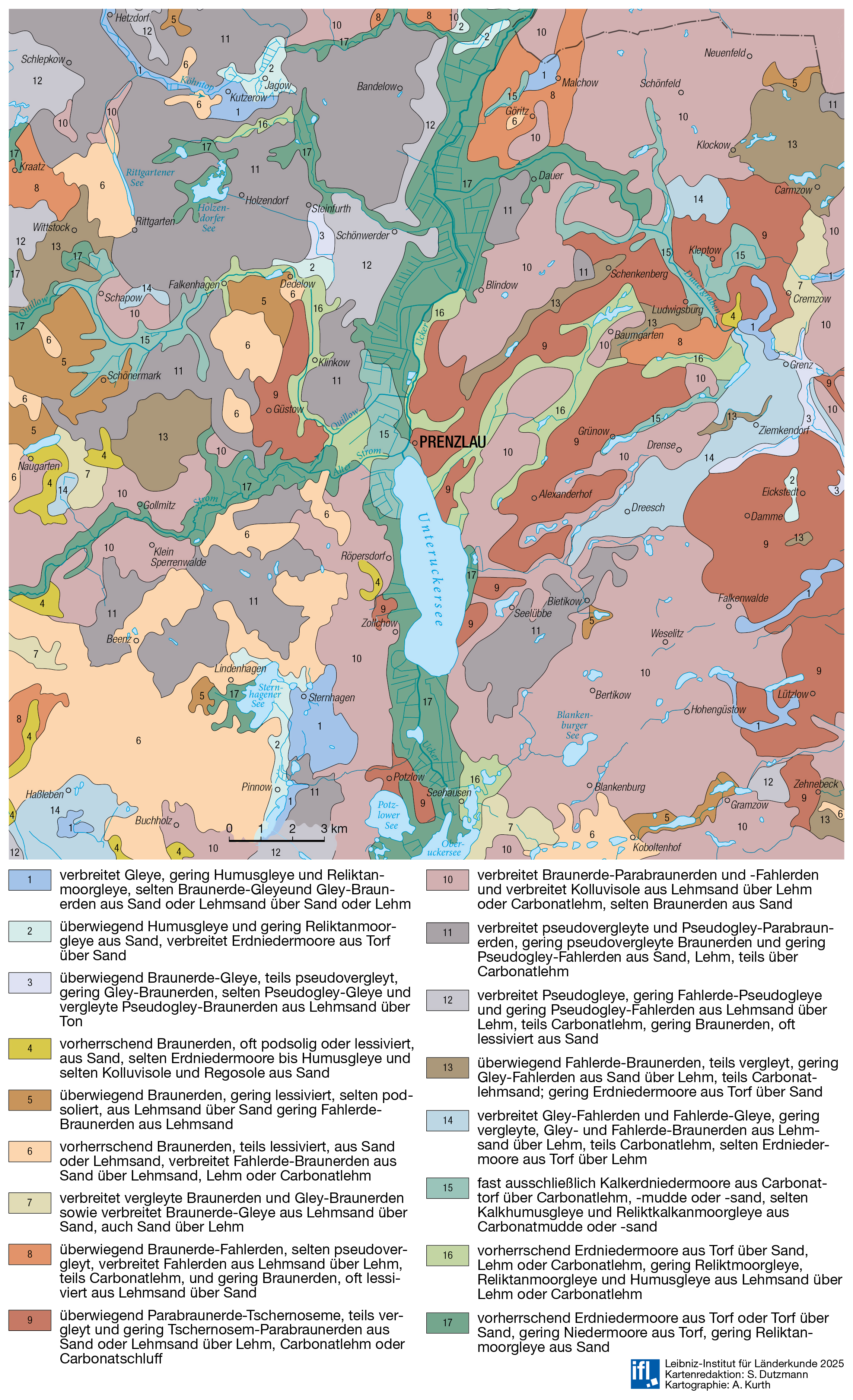 Abb. 1: Übersicht über die Böden im Untersuchungsgebiet