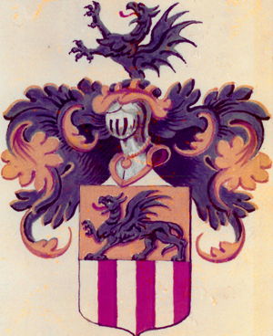 Abb. 1: Das Wappen der Familie Keibel befand sich bis 1945 im Giebel des Ludwigsburger Gutshauses. Die Familie Keibel ist eine alte Pfarrers-, Kaufmanns- und Landwirtsfamilie. Nach dem Dreißigjährigen Krieg ist sie zunächst in Hetzdorf, Strasburg und dann in Pasewalk nachweisbar. Als Landwirte waren die Keibels in drei Linien auf Klein-Luckow seit 1817, auf Ludwigsburg seit 1819 und auf Schwarzensee seit 1849 ansässig. 