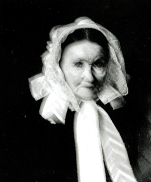 Abb. 9: Dorothea Keibel, geb. Ziermann († 1845), die Mutter von Ludwig Keibel, auf einer schlechten Fotografie eines Ölgemäldes, das bis 1945 in Klein Luckow hing.