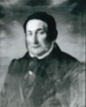 Abb. 11: Ludwig Keibel (1796–1862), erster Rittergutsbesitzer auf Ludwigsburg, übergab die Wirtschaft nach einem Brand am 21. April 1851, bei dem das gesamte Dorf – bis auf das Gutshaus – mit Ställen, Scheunen und Wohnhäusern vernichtet wurde, an seinen Sohn Albert.