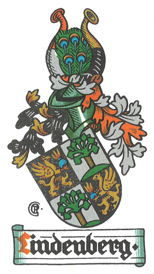 Abb. 24: Die Familie Lindenberg pachtete von 1815 an bis zum Jahre 1927 bzw. 1941 die Rittergüter Damme, Eickstedt und Rollberg. Im Jahre 1845 erwarb die Familie zudem das Rittergut Tornow. Sie begründete dort eine landesweit bekannte Pferdezucht. Tornow blieb in weiblicher Nachkommenschaft bis 1945 im Besitz der Familie (Schultz-Tornow). Das Wappen befindet sich noch heute in der Tornower Kirche an der Kanzel.