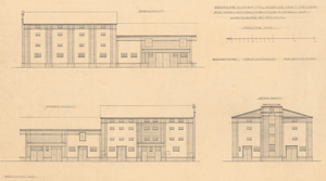 Abb. 66: Speicher/ Pferdestall/ Remise mit Kuhstall auf dem Gutshof Ludwigsburg 1914 