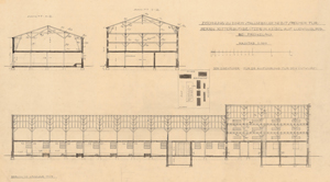Abb. 68: Speicher/ Pferdestall/ Remise mit Kuhstall auf dem Gutshof Ludwigsburg 1914 