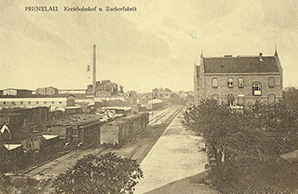 Abb. 2: Kreisbahnhof und Zuckerfabrik